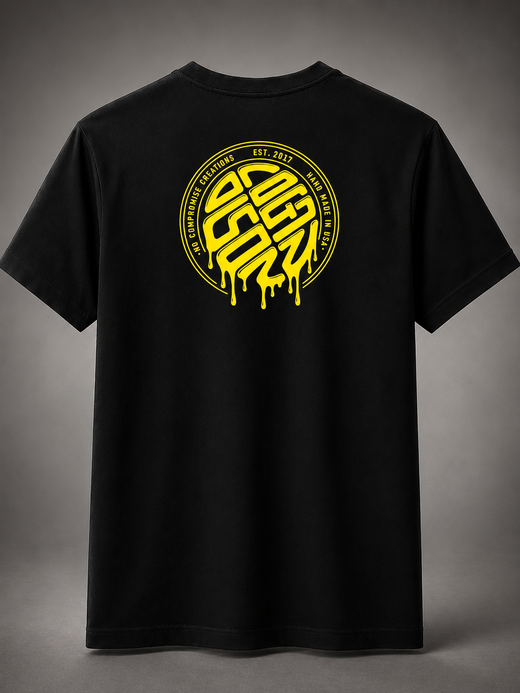 Black & Yellow Drip Tee *Restocking Soon*