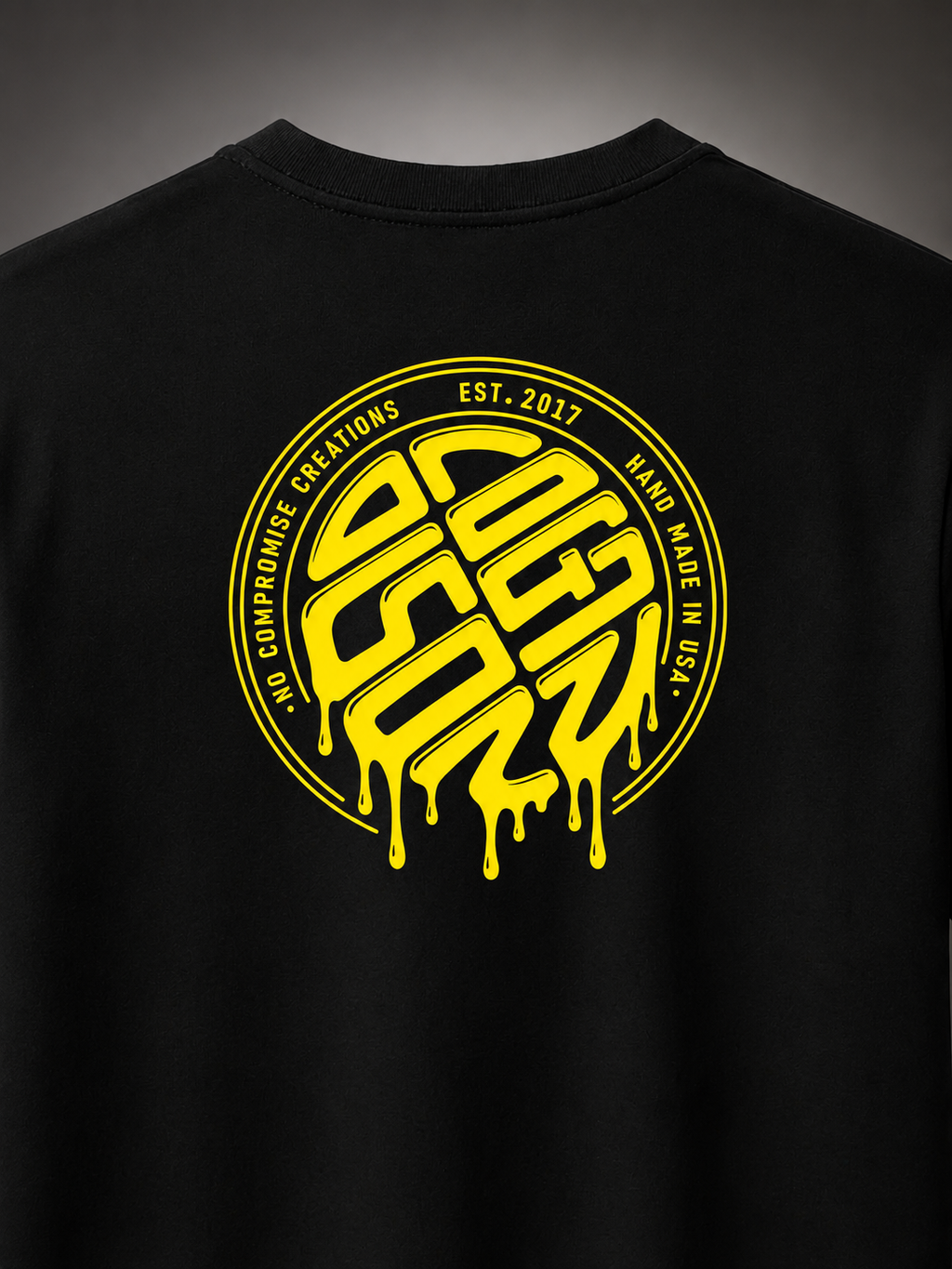 Black & Yellow Drip Tee *Restocking Soon*