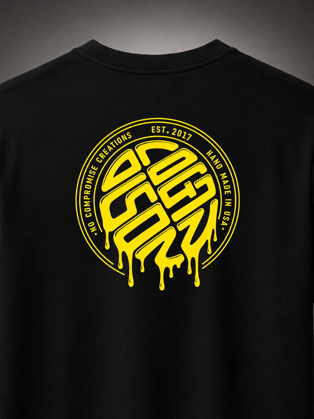 Black & Yellow Drip Tee *Restocking Soon*