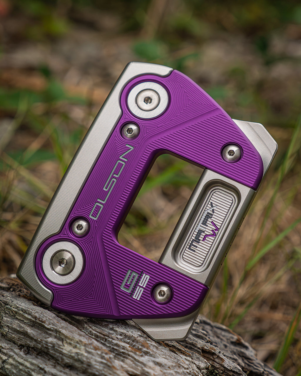 1 of 1 G55-W Purple Drip Mallet