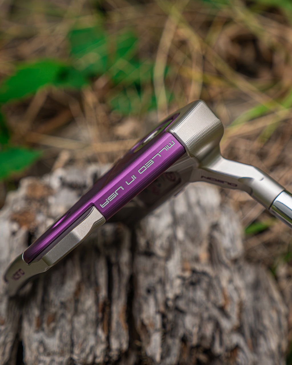 1 of 1 G55-W Purple Drip Mallet