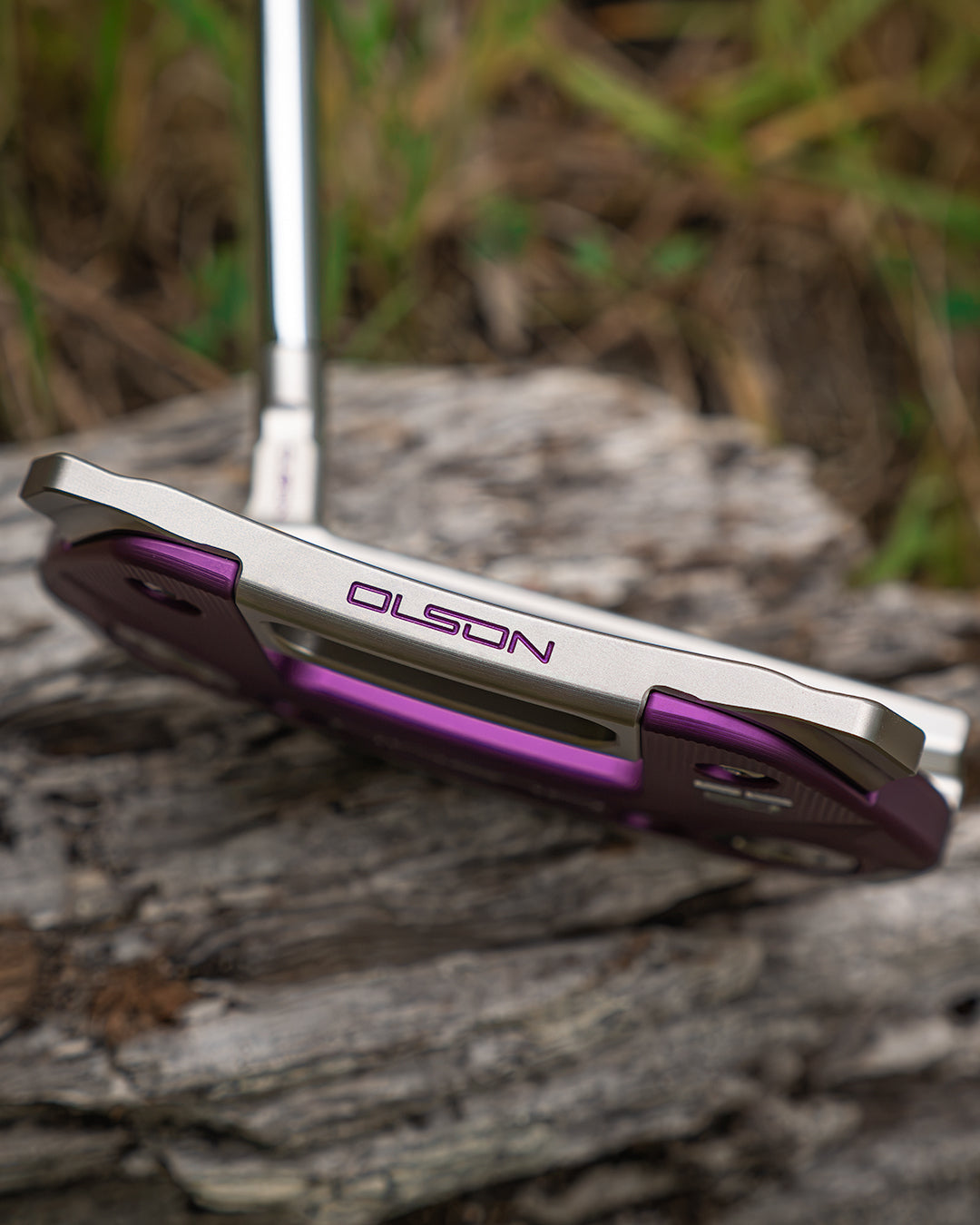 1 of 1 G55-W Purple Drip Mallet