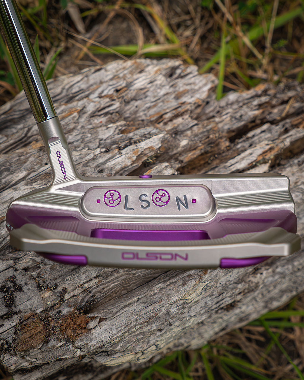 1 of 1 G55-W Purple Drip Mallet