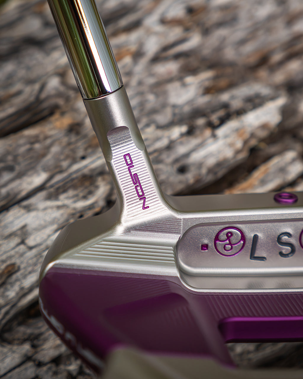 1 of 1 G55-W Purple Drip Mallet